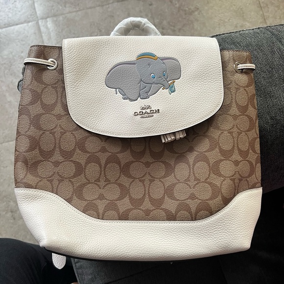 Coach Handbags - NWT Disney x coach dumbo brown and white  Women's Back pack